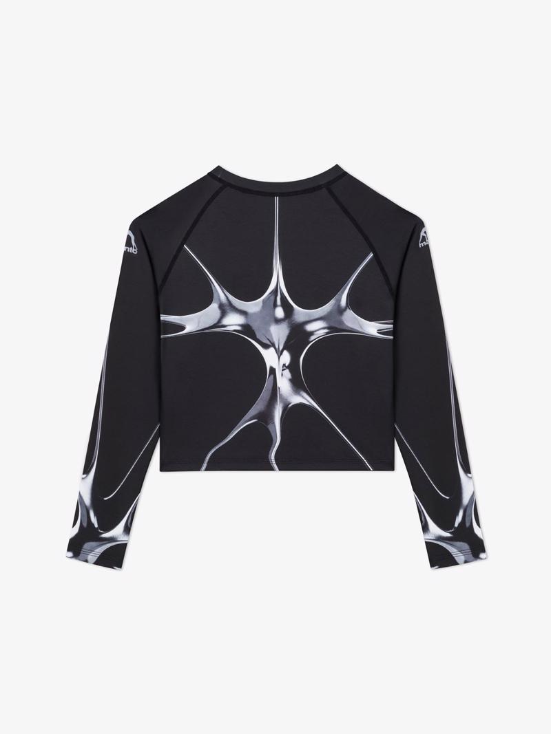 MANTO women rashguard CHROME black